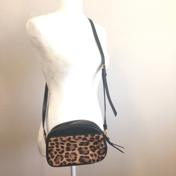 J. Crew Devon leather calf hair camera bag - Picture 9 of 11